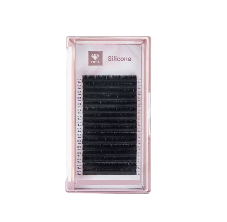 

Ресницы Lovely Silicone 16 линий mix C+ 0.07 9-11 мм, Черный