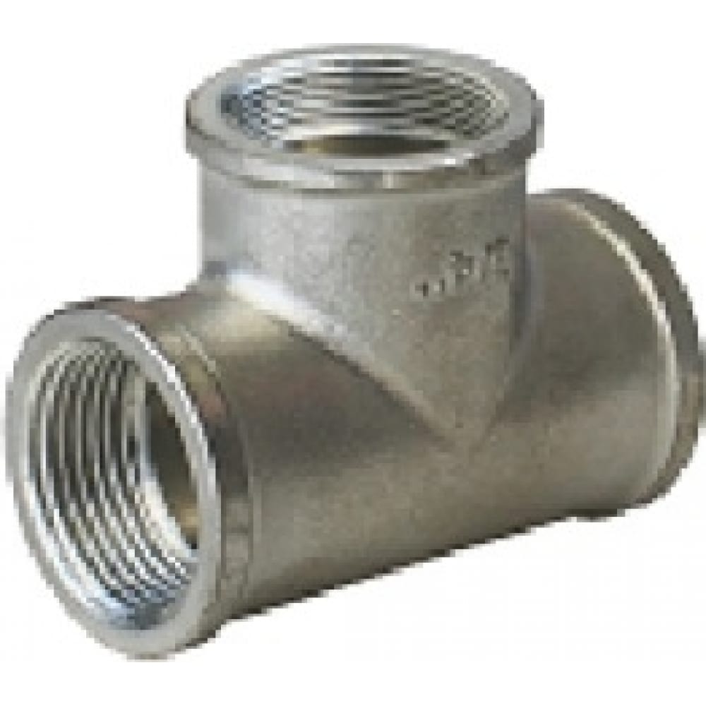 

Тройник латунь Elsen EBF07.114T 1 1/4", серебристый, Черный