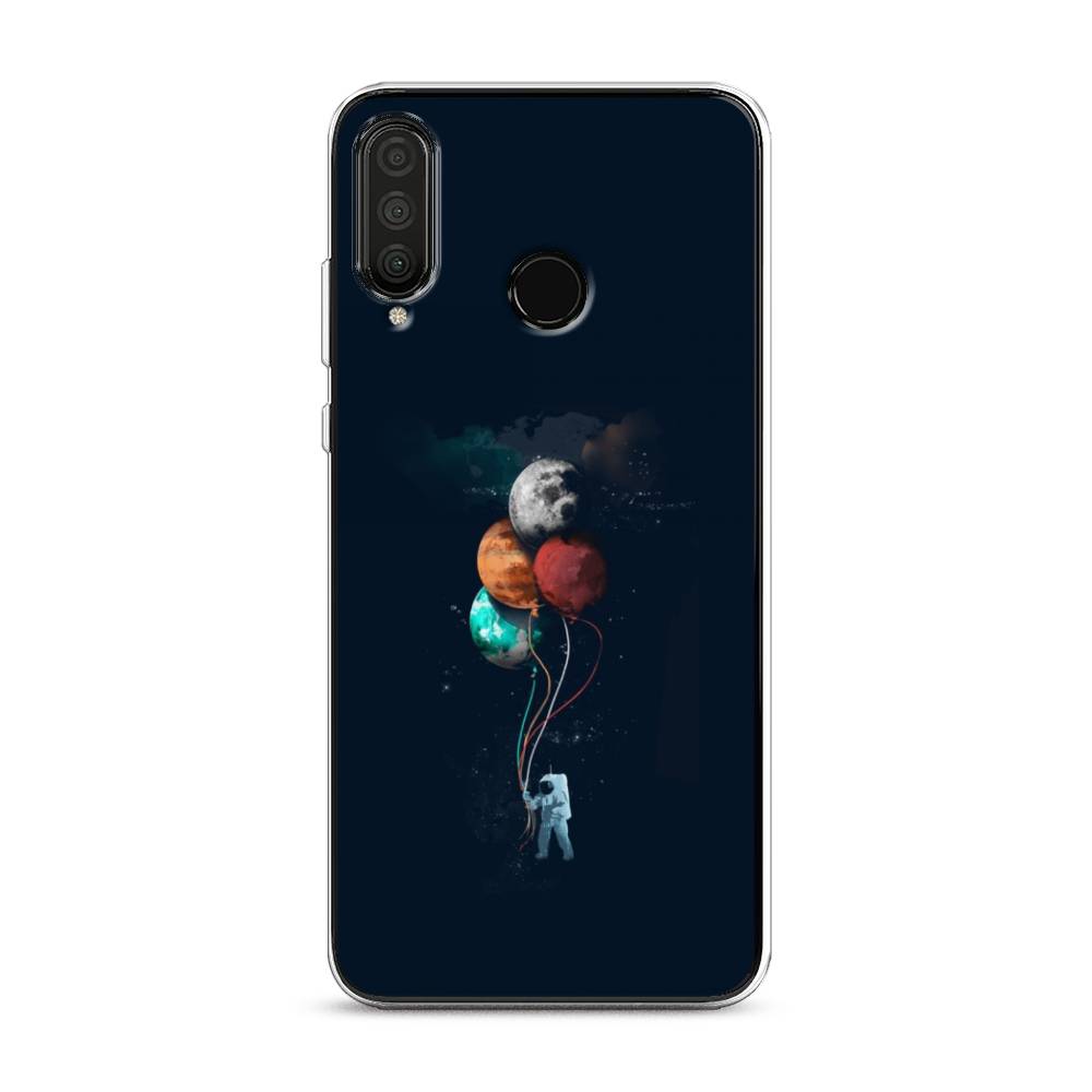 

Чехол на Huawei P30 Lite "Космонавт с шариками", Разноцветный, 67950-4