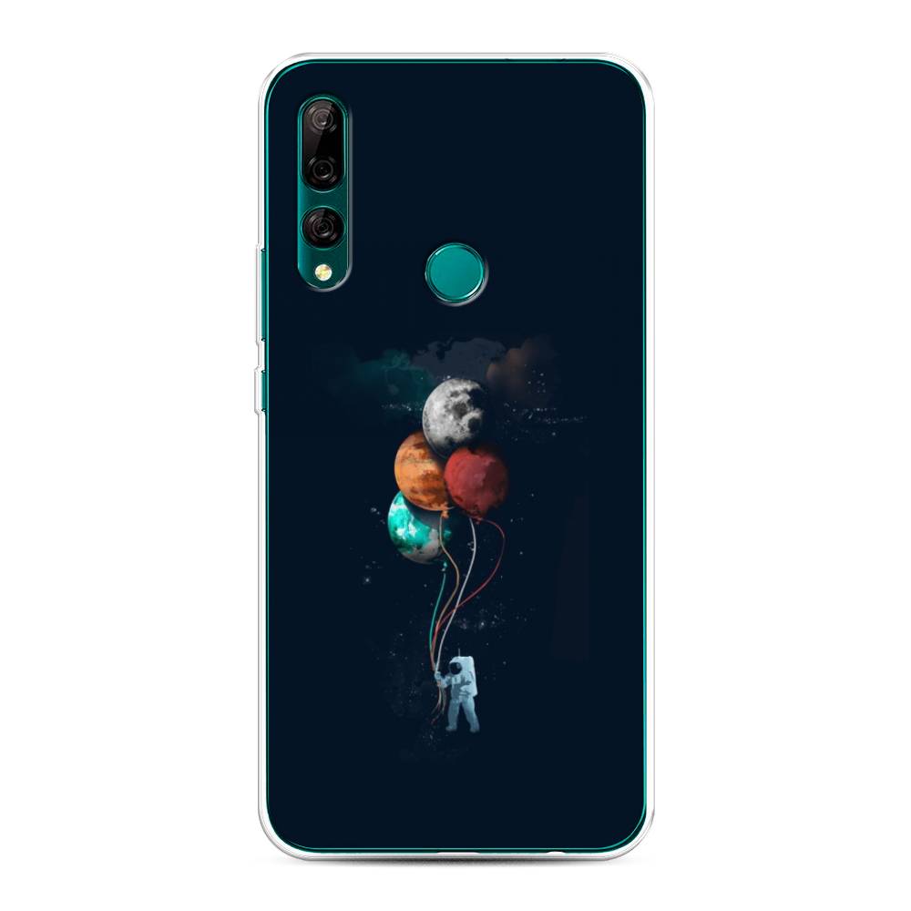 

Чехол на Huawei Y9 Prime 2019 "Космонавт с шариками", Разноцветный, 611950-4