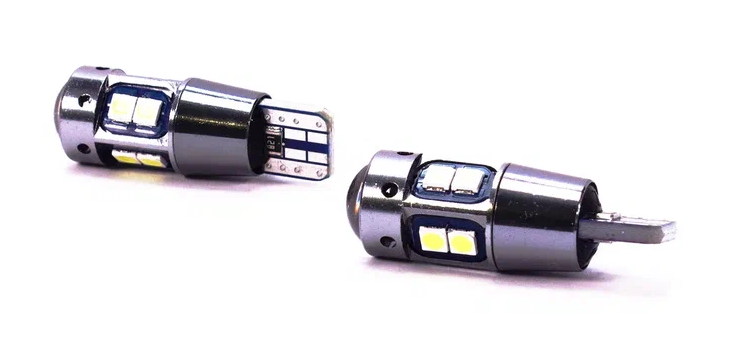 фото Лампа светодиодная габаритная sd-211x2 t10 w5w 10 smd 1 2,3w 39*11mm 12v 2 лампы element