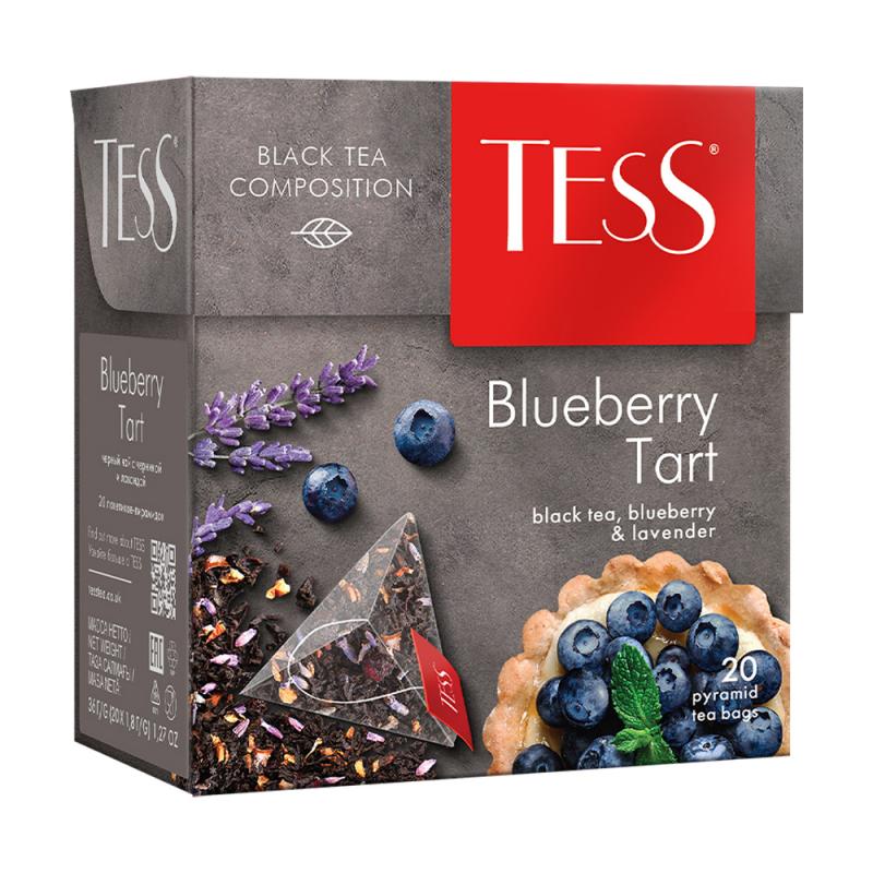 

Чай чёрный Tess Blueberry Tart, в пирамидках, 20 пакетиков