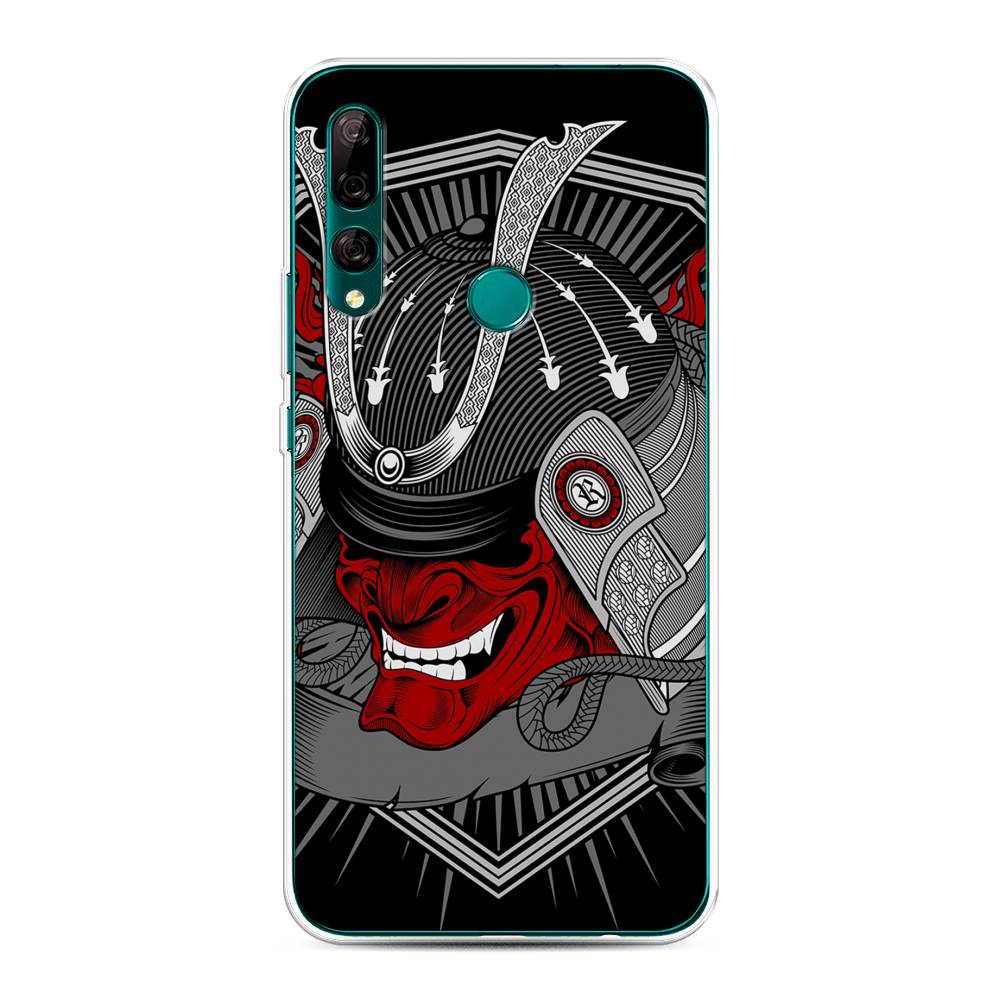 

Чехол на Huawei Y9 Prime 2019 "Красная маска самурая", Белый;красный;черный, 611950-4
