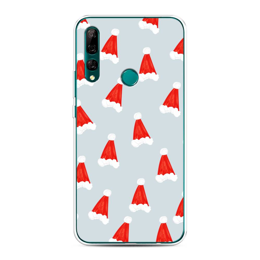 

Чехол на Huawei Y9 Prime 2019 "Новогодние шапочки", Белый;красный;серый, 611950-5