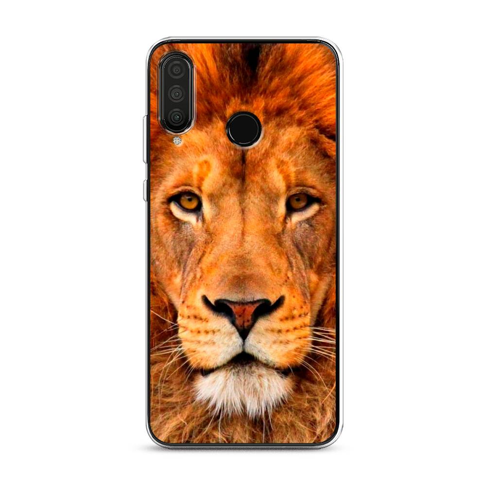 

Чехол на Huawei P30 Lite "Благородный лев", Оранжевый, 67950-1