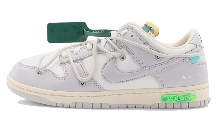 

Кеды унисекс Nike OFF-WHITE x Nike Dunk Low The 50 NO.42 белые 44.5 EU, Белый, OFF-WHITE x Nike Dunk Low The 50 NO.42