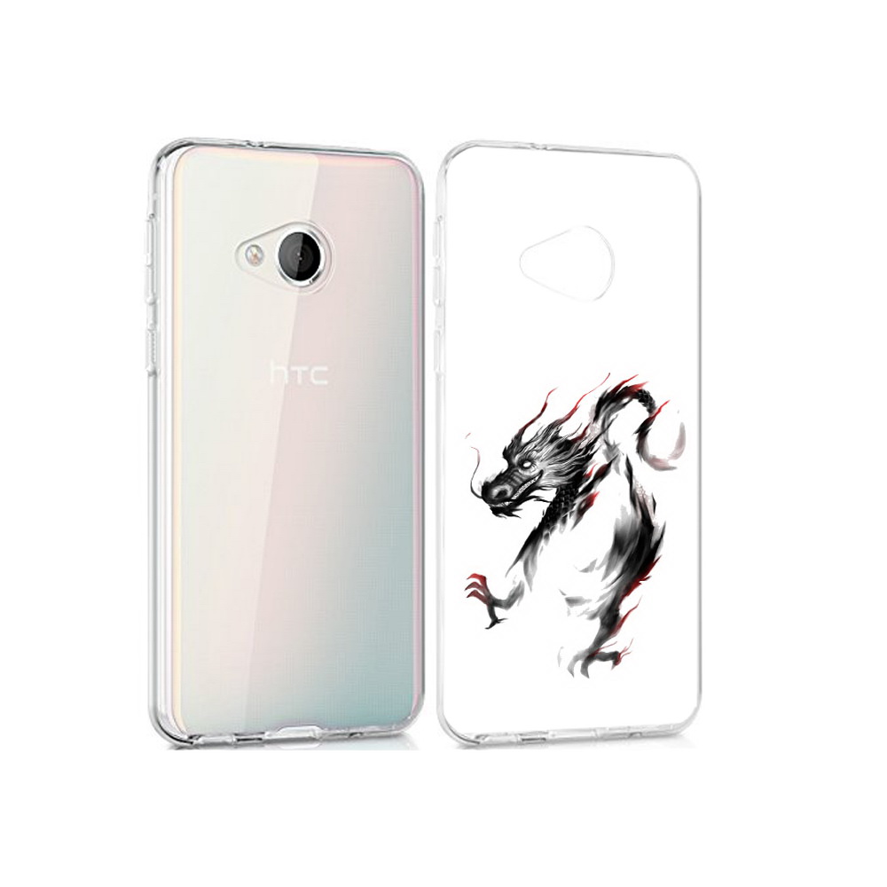 

Чехол MyPads Tocco для HTC U Play черный дракон, Прозрачный, Tocco