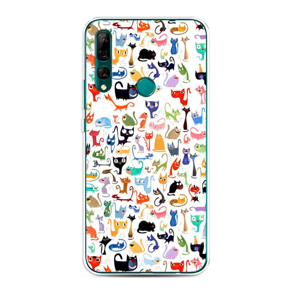 

Чехол на Huawei Y9 Prime 2019 "Цветные коты", Разноцветный, 611950-1