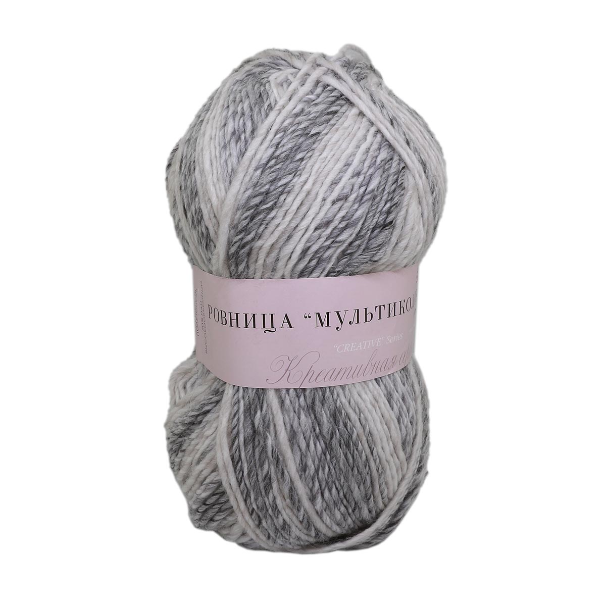 

Пряжа Пехорка Ровница 'Мультиколоровая', 200г, 400м (шерсть, акрил) (101 М), 5 мотков, Серый