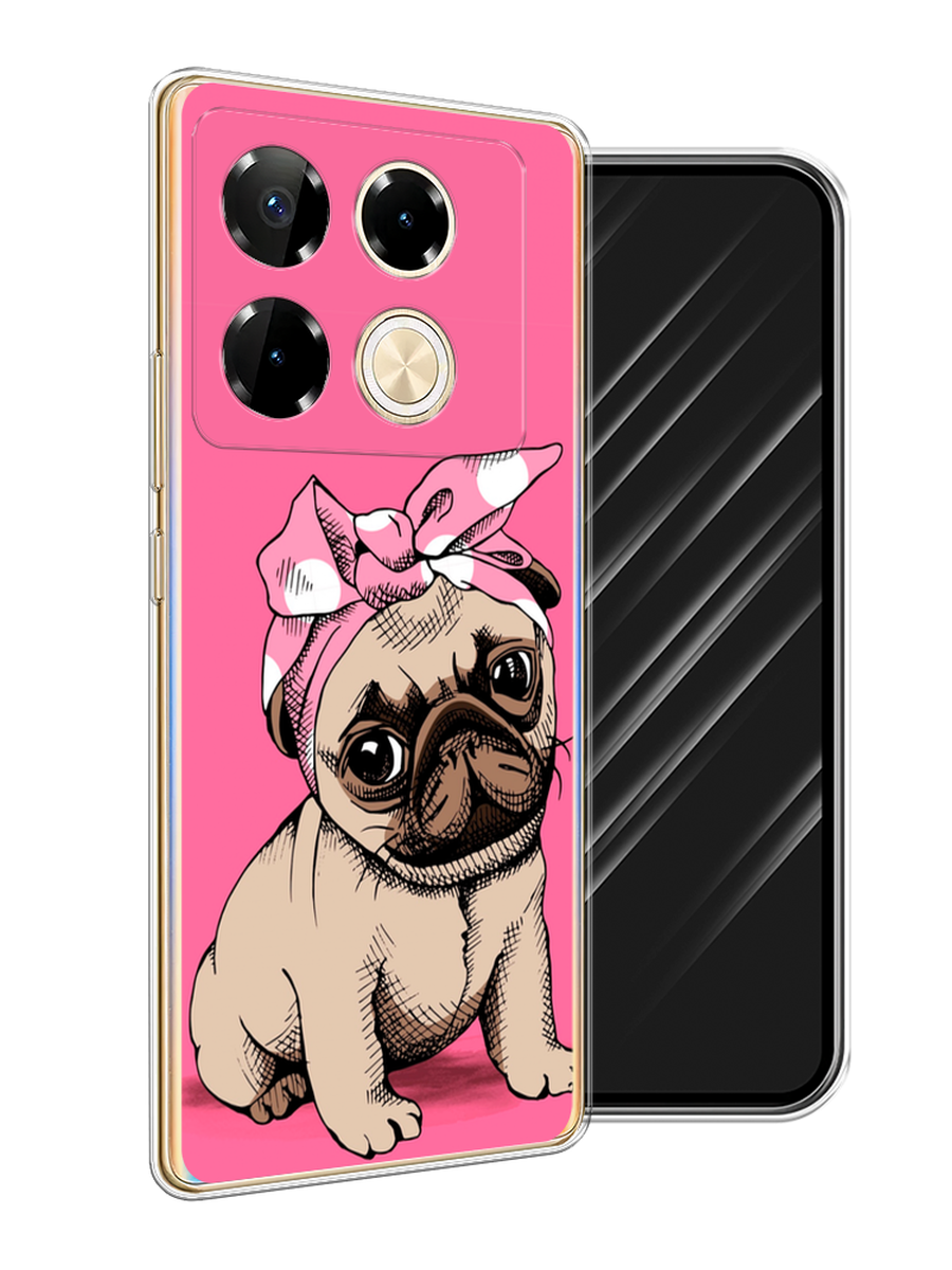 

Чехол Awog на Infinix Note 40 Pro "Dog Pin-Up", Розовый;бежевый, 3105750-1