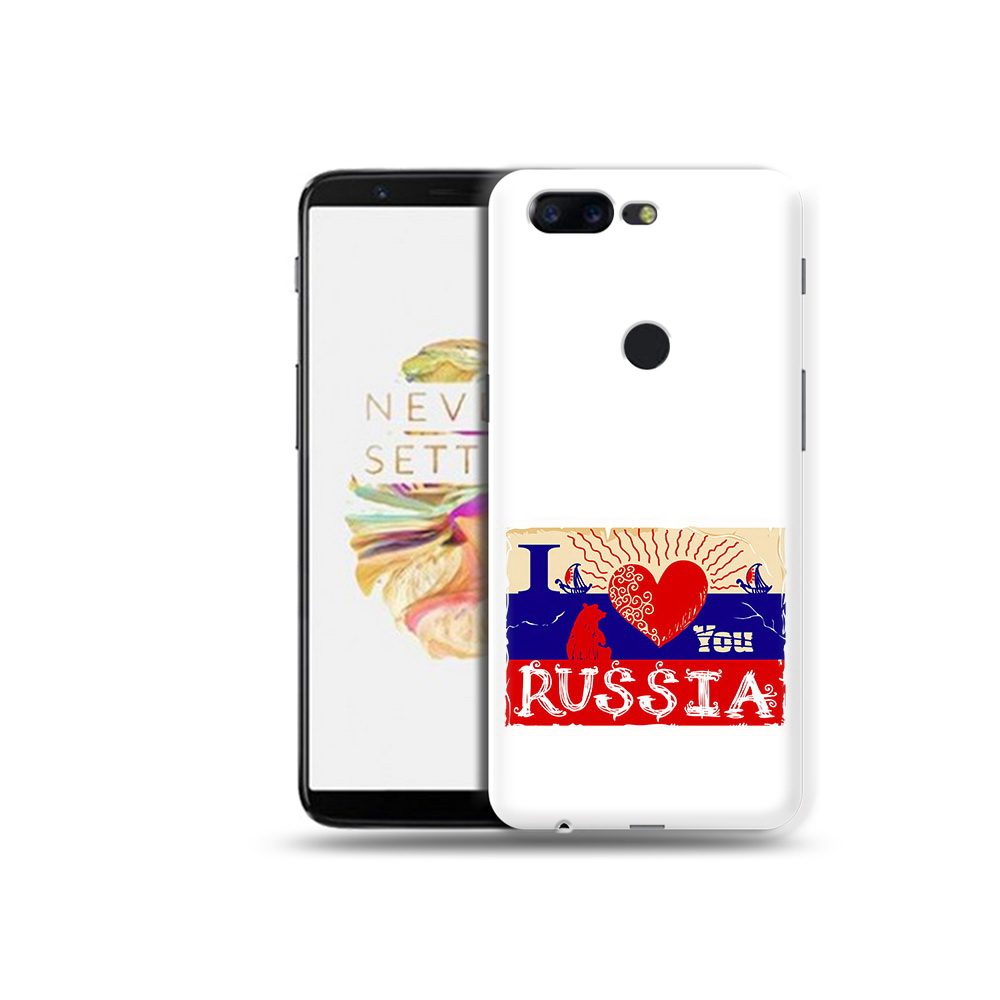 

Чехол MyPads Tocco для OnePlus 5T Люблю Россию, Прозрачный, Tocco