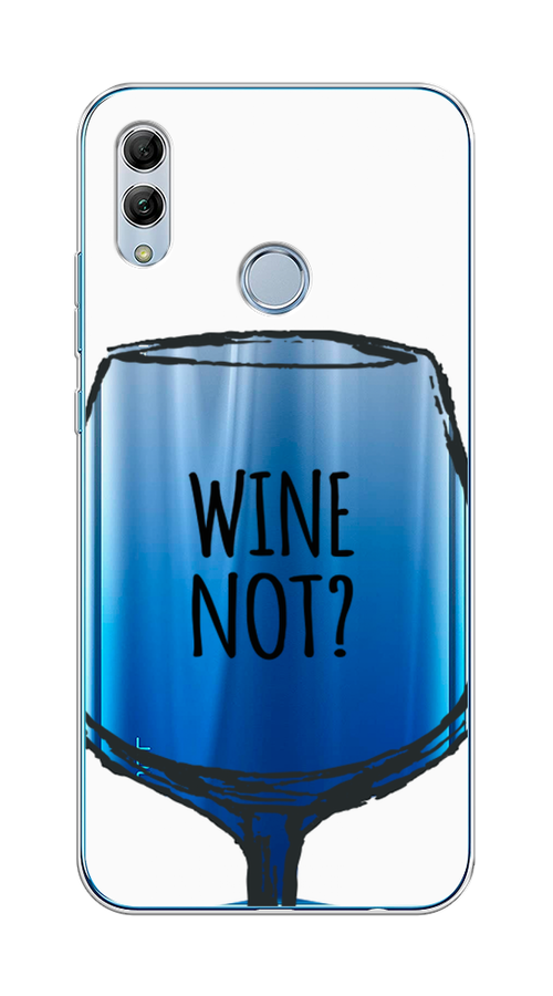 

Чехол на Honor 10 Lite/Huawei P Smart 2019 "Wine not white", Белый, 67550-6