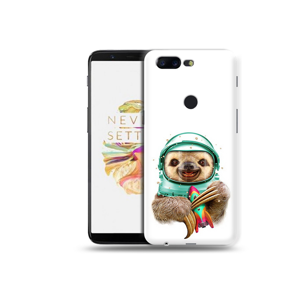 

Чехол MyPads Tocco для OnePlus 5T Ленивец астронавт, Прозрачный, Tocco