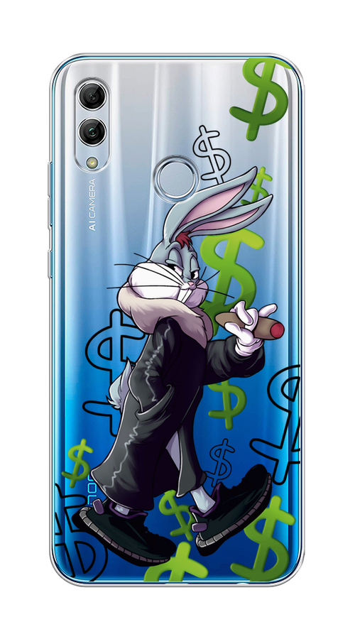 

Чехол на Honor 10 Lite/Huawei P Smart 2019 "Rich Bugs Bunny", Зеленый;черный;голубой, 67550-6