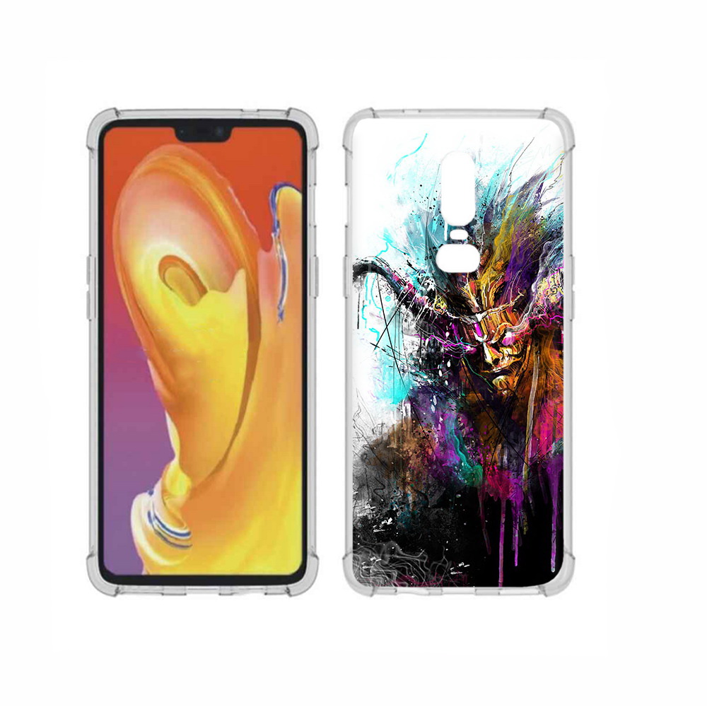 

Чехол MyPads Tocco для OnePlus 6 яркий дьявол, Прозрачный, Tocco