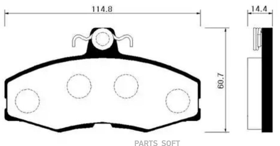 

Тормозные колодки HSB дисковые HP0035