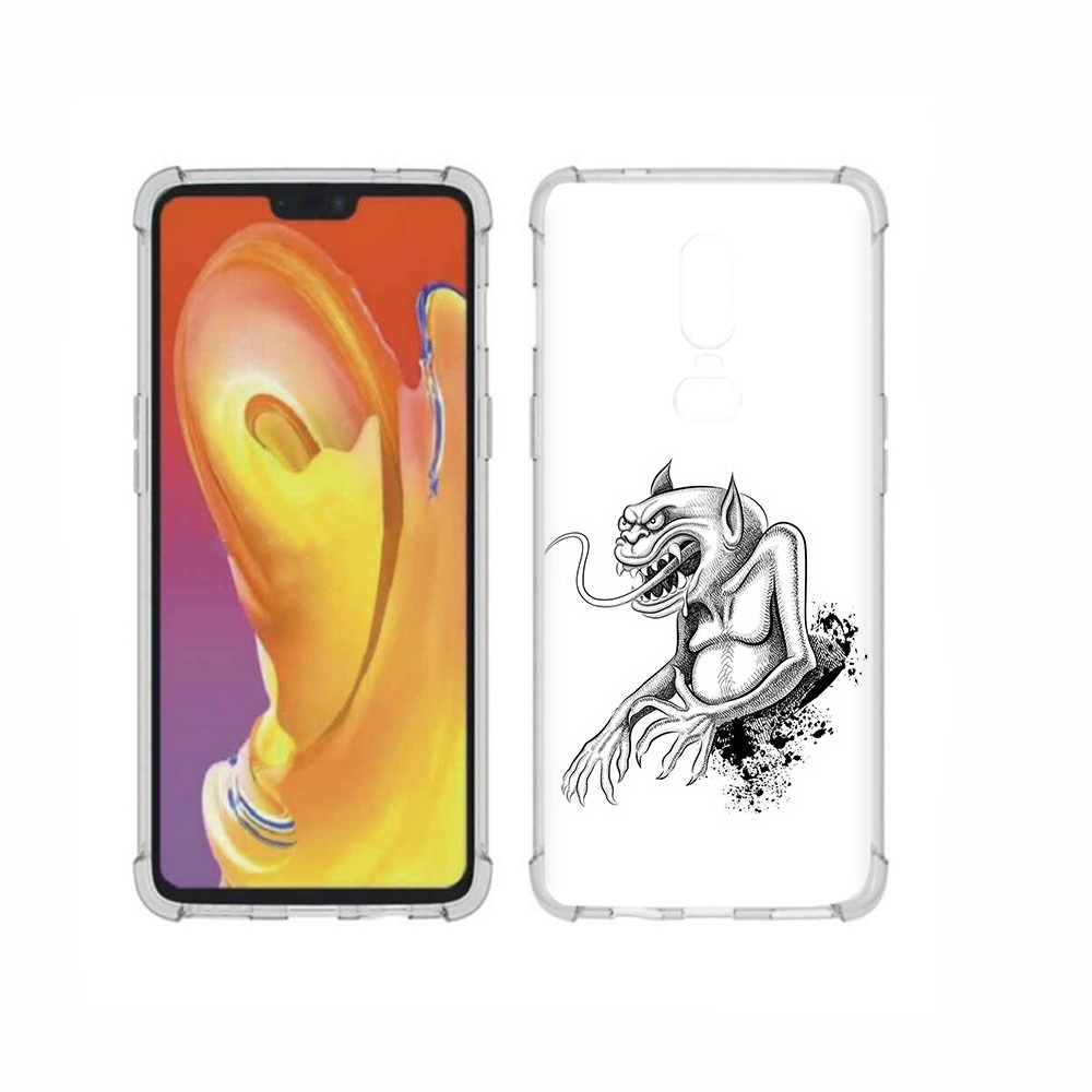 

Чехол MyPads Tocco для OnePlus 6 чорт, Прозрачный, Tocco