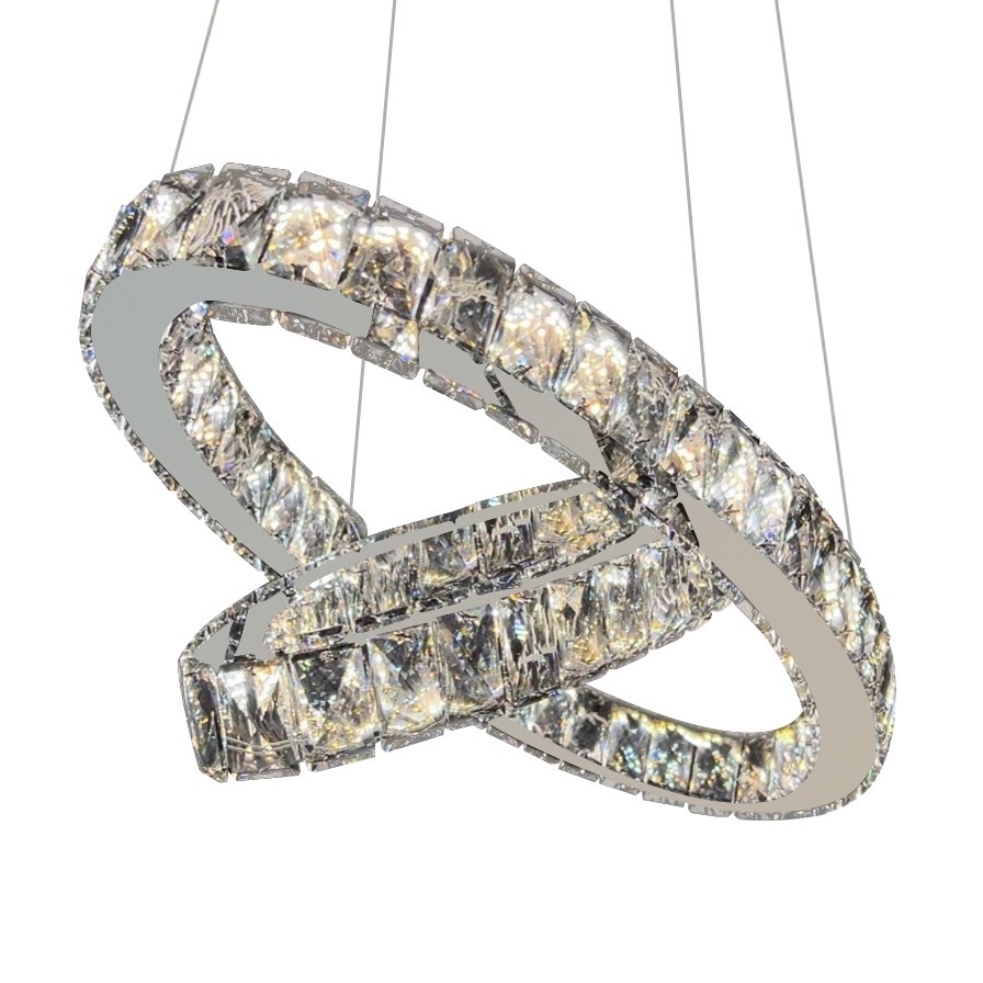 

Люстра подвесная SL906/2 Crystal Chrome Studio Led, SL906/2 Crystal Chrome