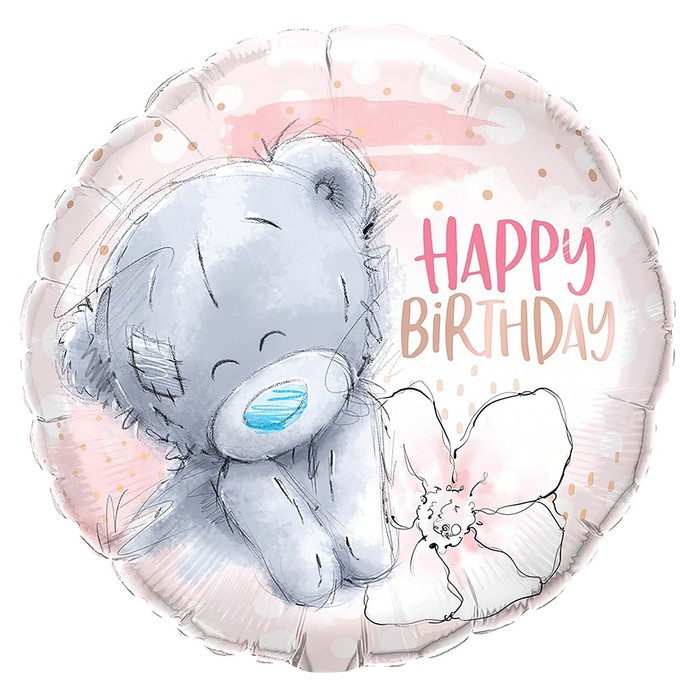 

Фольгированный шар 18" «Me To You HB Мишка Тедди Цветок» круг