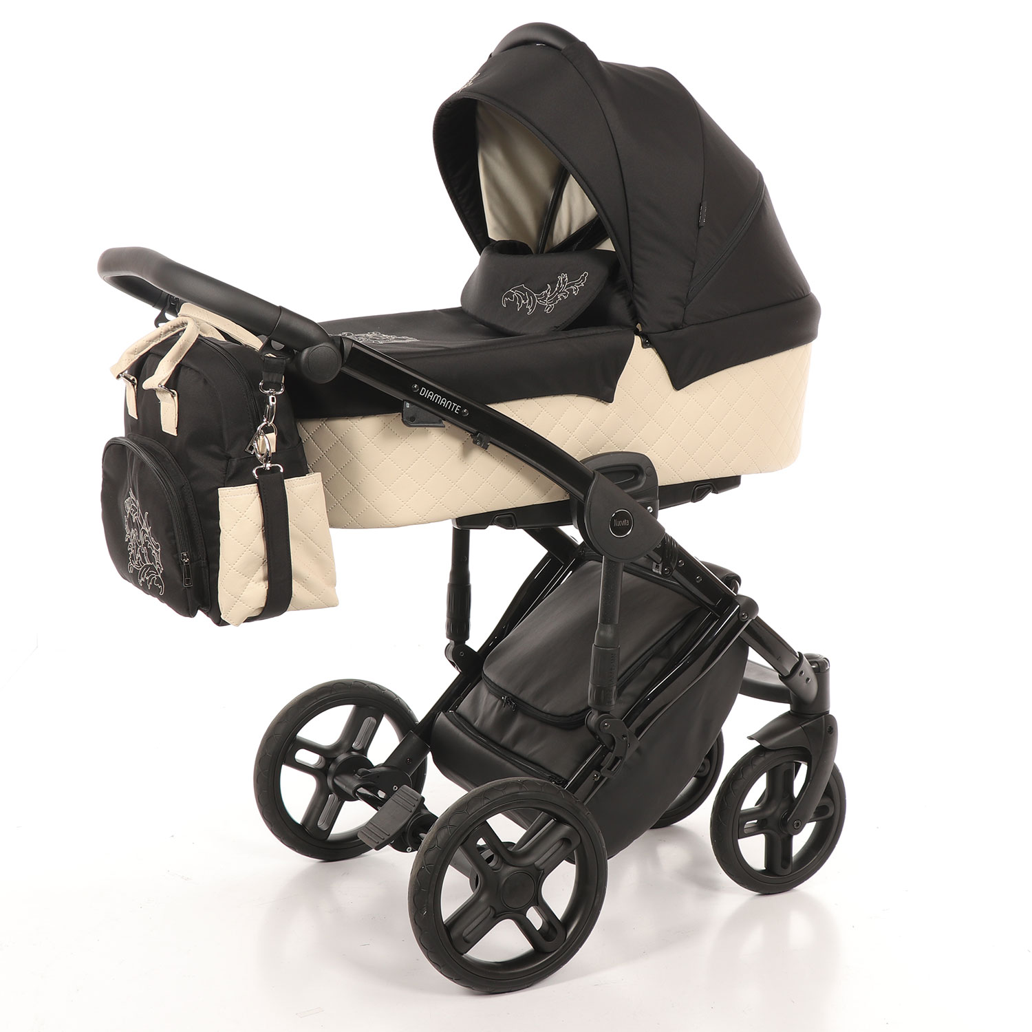 фото Коляска-трансформер 2 в 1 nuovita diamante (beige/бежевый)