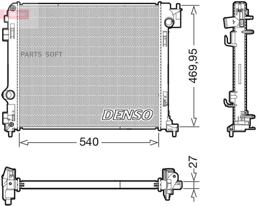 

DENSO 'DRM46065 Радиатор 1шт