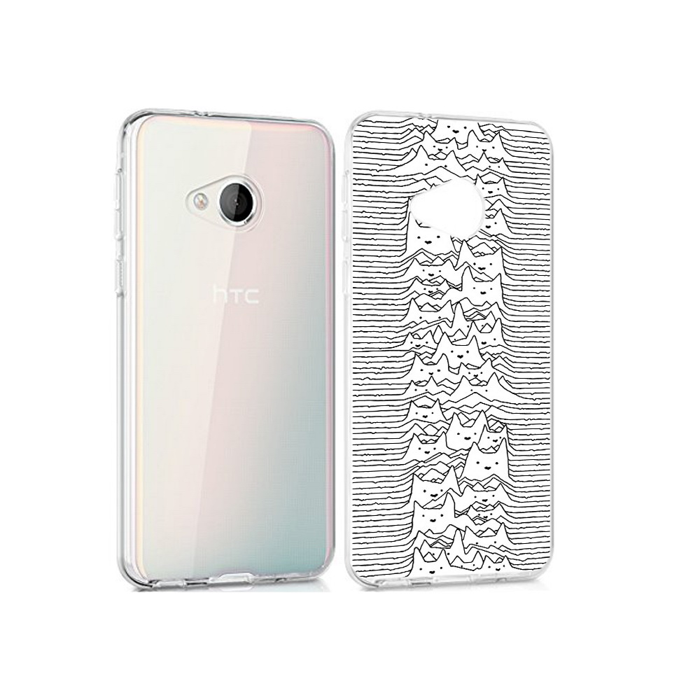

Чехол MyPads Tocco для HTC U Play черно белые коты 3D, Прозрачный, Tocco