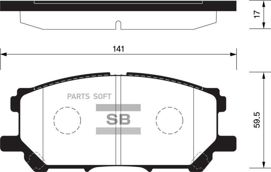 

Колодки тоpм.пер. LEXUS RX300/RX330/RX350 03>08/RX400H 05>09 SANGSIN