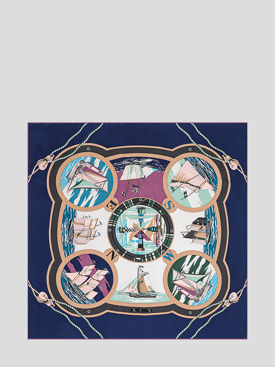 Платок женский Vitacci CI342 синий 2518₽