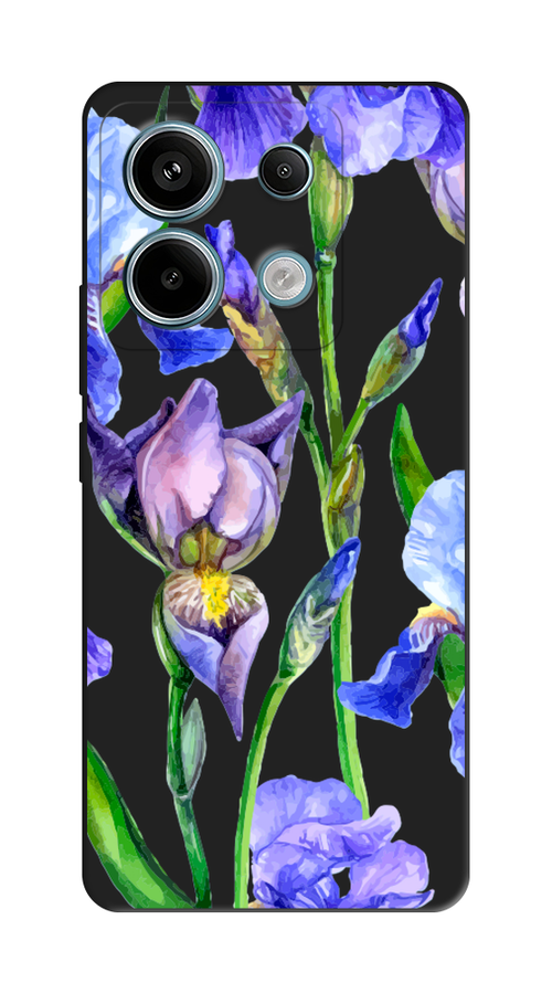 

Чехол Awog на Xiaomi Redmi Note 13 Pro 5G/POCO X6 "Синие ирисы", Фиолетовый;голубой;зеленый, 321552-1