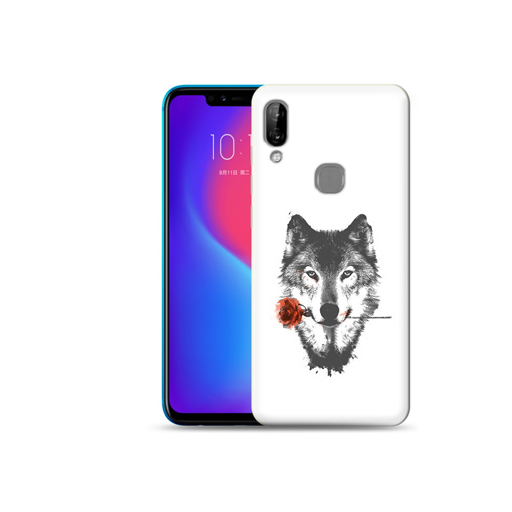 

Чехол MyPads Tocco для Lenovo S5 Pro волк с розой, Прозрачный, Tocco