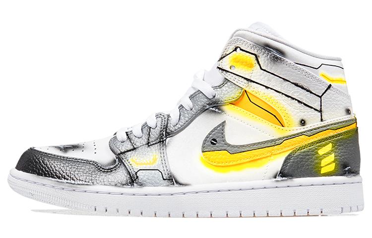 

Кеды унисекс Jordan Air Jordan 1 Mid серые 40 EU, Серый, Air Jordan 1 Mid