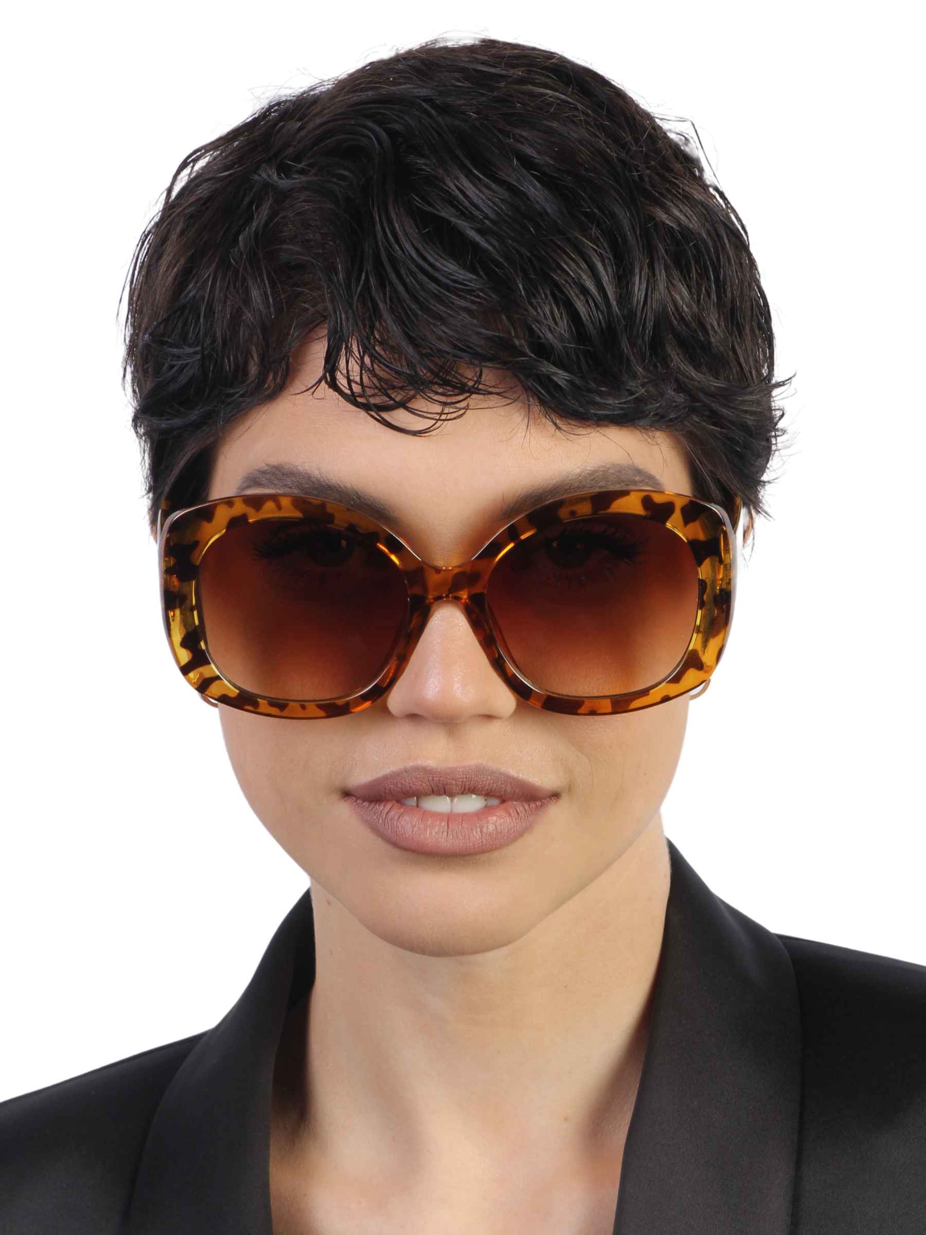 Солнцезащитные очки женские Pretty Mania ANG547 коричневые