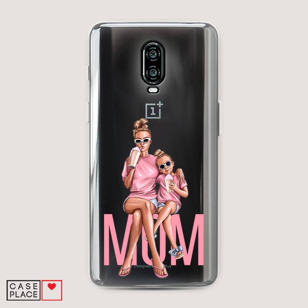 

Чехол Awog на Oneplus 6T / ВанПлас 6T "Lovely mom", Синий;бежевый;розовый, 150650-7