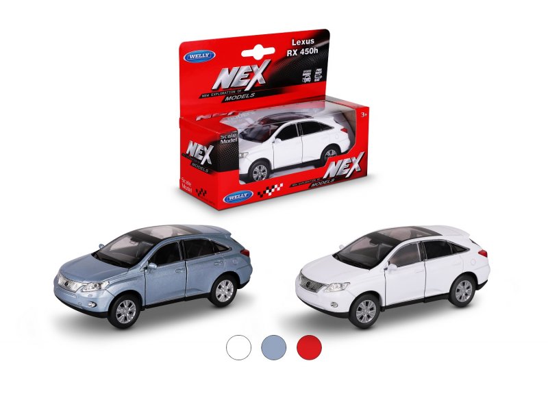 

Машинка Welly Lexus RX 450h 1 : 38 с пружинным механизмом в ассортименте (цвет по наличию), Серый