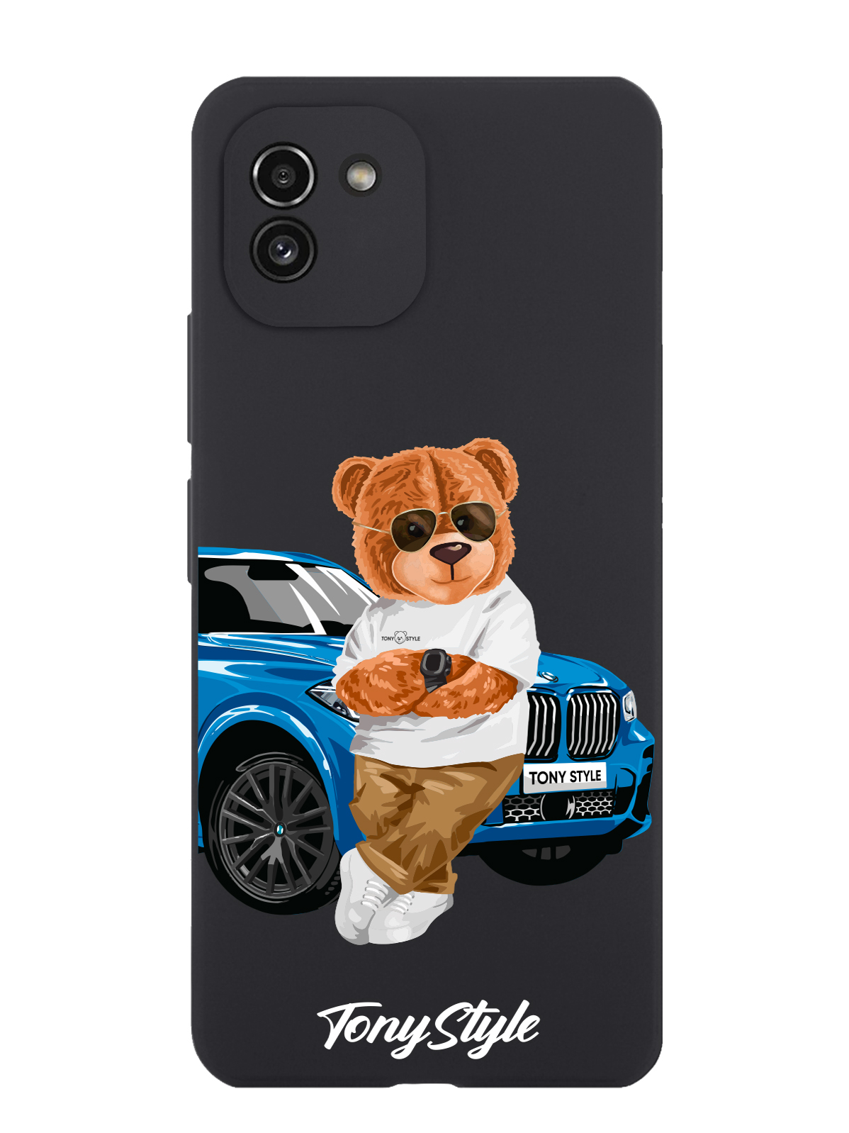 

Чехол Tony Style Samsung Galaxy A03 Tony Style с машиной, Голубой;коричневый;белый, Samsung Galaxy A03 Tony Style с машиной