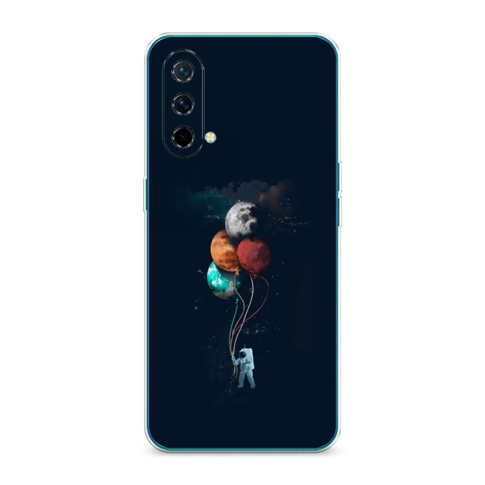 

Чехол на OnePlus Nord CE 5G "Космонавт с шариками", Разноцветный, 151850-4