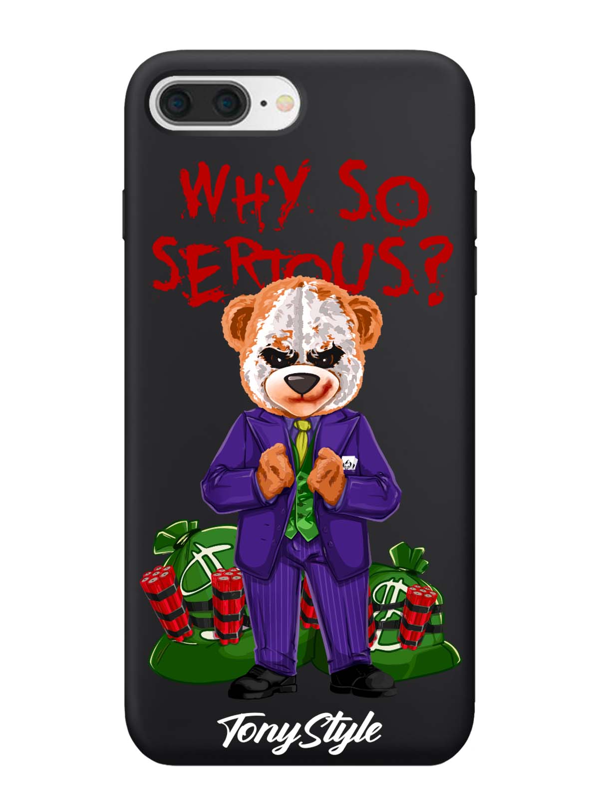 

Чехол Tony Style iPhone 7+/8+ Tony Style Джокер Joker Why so serious, iPhone 7+/8+ Tony Style Джокер Joker Why so serious