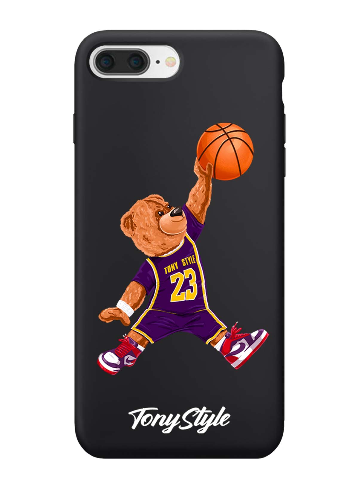 

Чехол Tony Style iPhone 7+/8+ Tony Style баскетболист с мячом, Фиолетовый;коричневый;желтый;оранжевый, iPhone 7+/8+ Tony Style Джордан Jordan