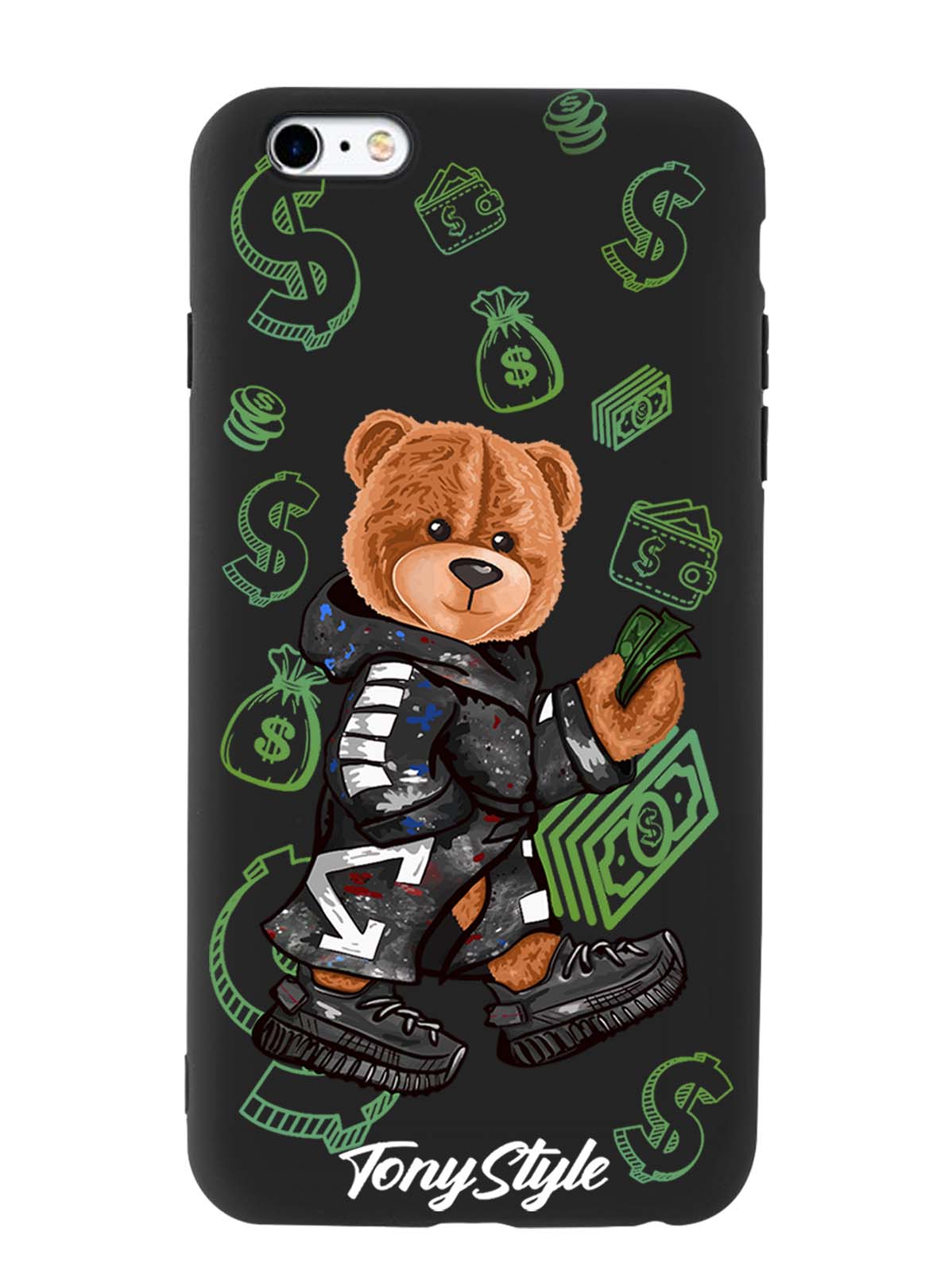 

Чехол Tony Style iPhone 6+/6s+ Tony Style Деньги, Коричневый;черный;зеленый, iPhone 6+/6s+ Tony Style Деньги