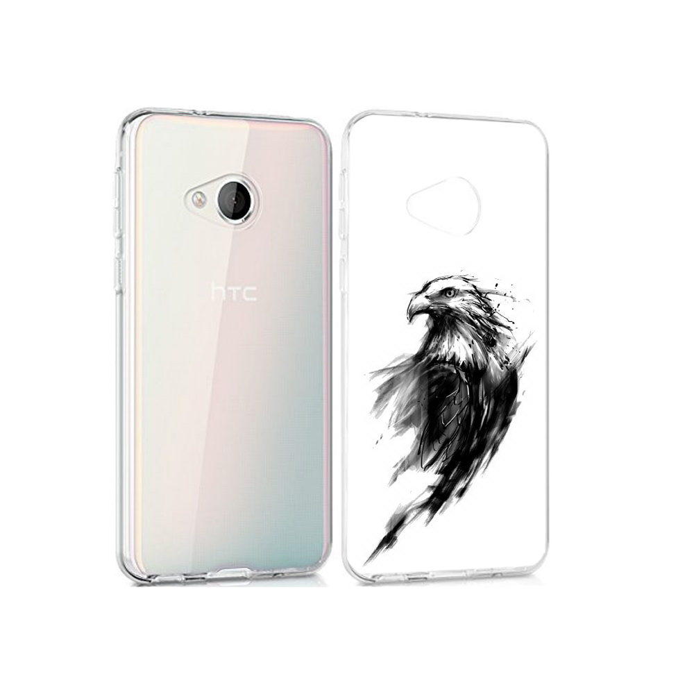 

Чехол MyPads Tocco для HTC U Play чб птица, Прозрачный, Tocco