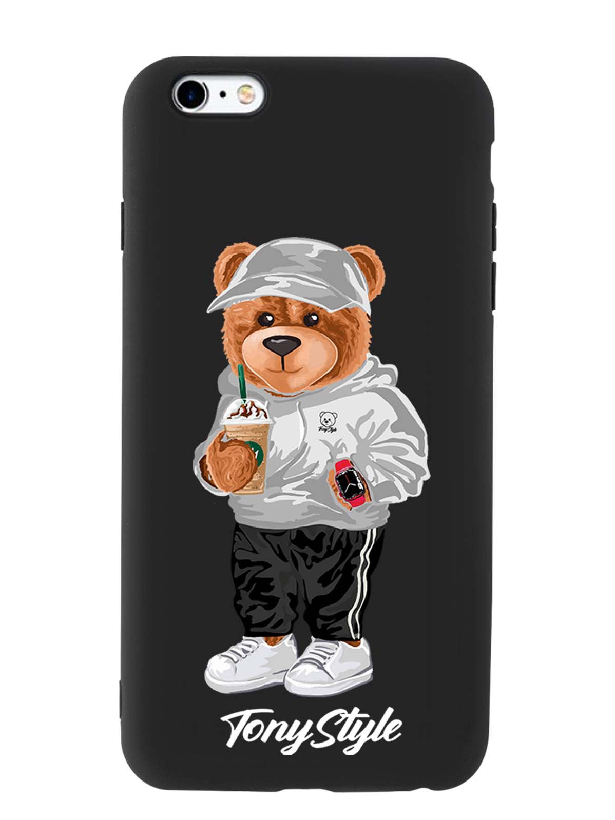 

Чехол Tony Style iPhone 6+/6s+ Tony Style с кофе, Серый;белый;черный, iPhone 6+/6s+ Tony Style с кофе