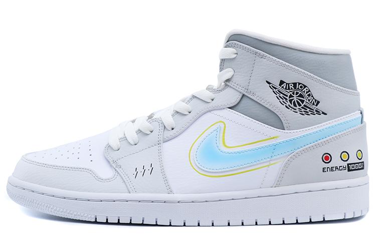 

Кеды унисекс Jordan Air Jordan 1 Mid серые 43 EU, Серый, Air Jordan 1 Mid