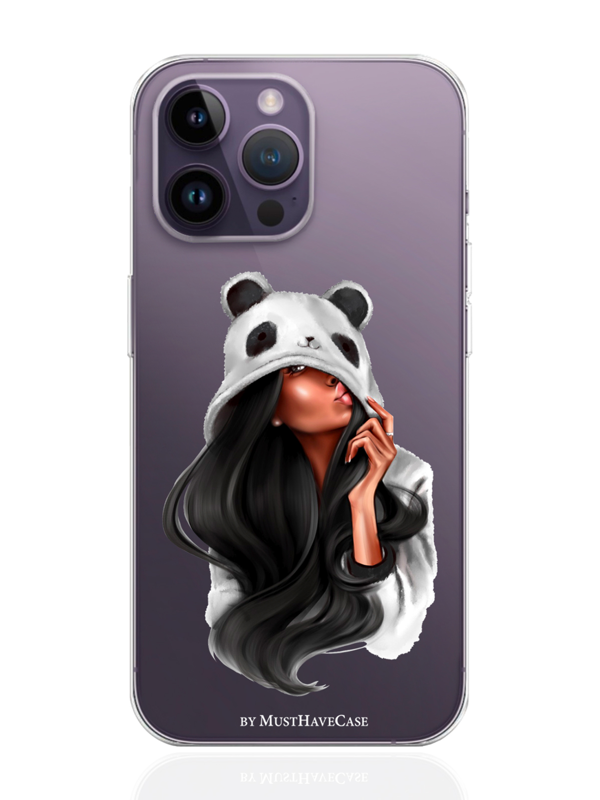 

Чехол MustHaveCase iPhone 14 Pro Max Панда, Прозрачный;белый;черный, iPhone 14 Pro Max Панда