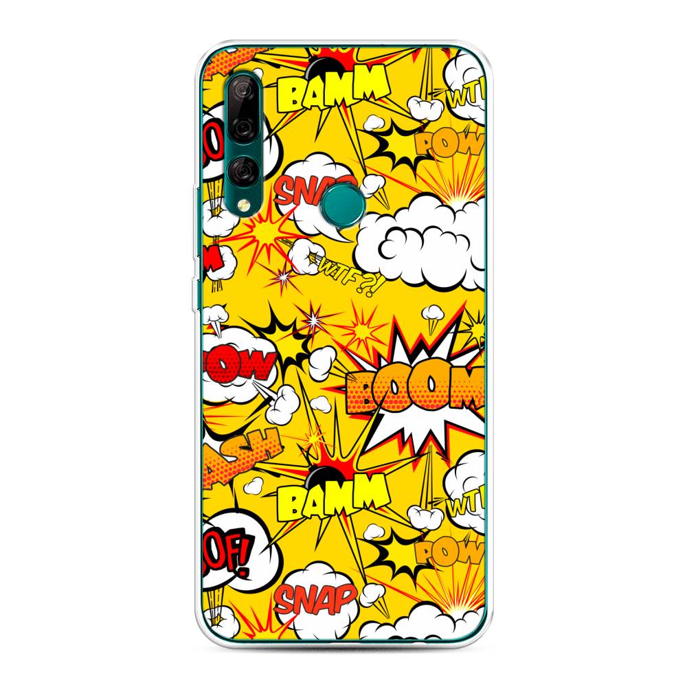 

Чехол на Huawei Y9 Prime 2019 "Поп Арт эффекты", Желтый;белый;оранжевый, 611950-6