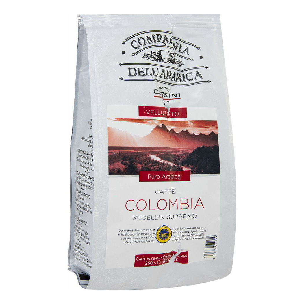 Кофе в зернах Compagnia Dell Arabica Colombia Medellin Supremo 250г