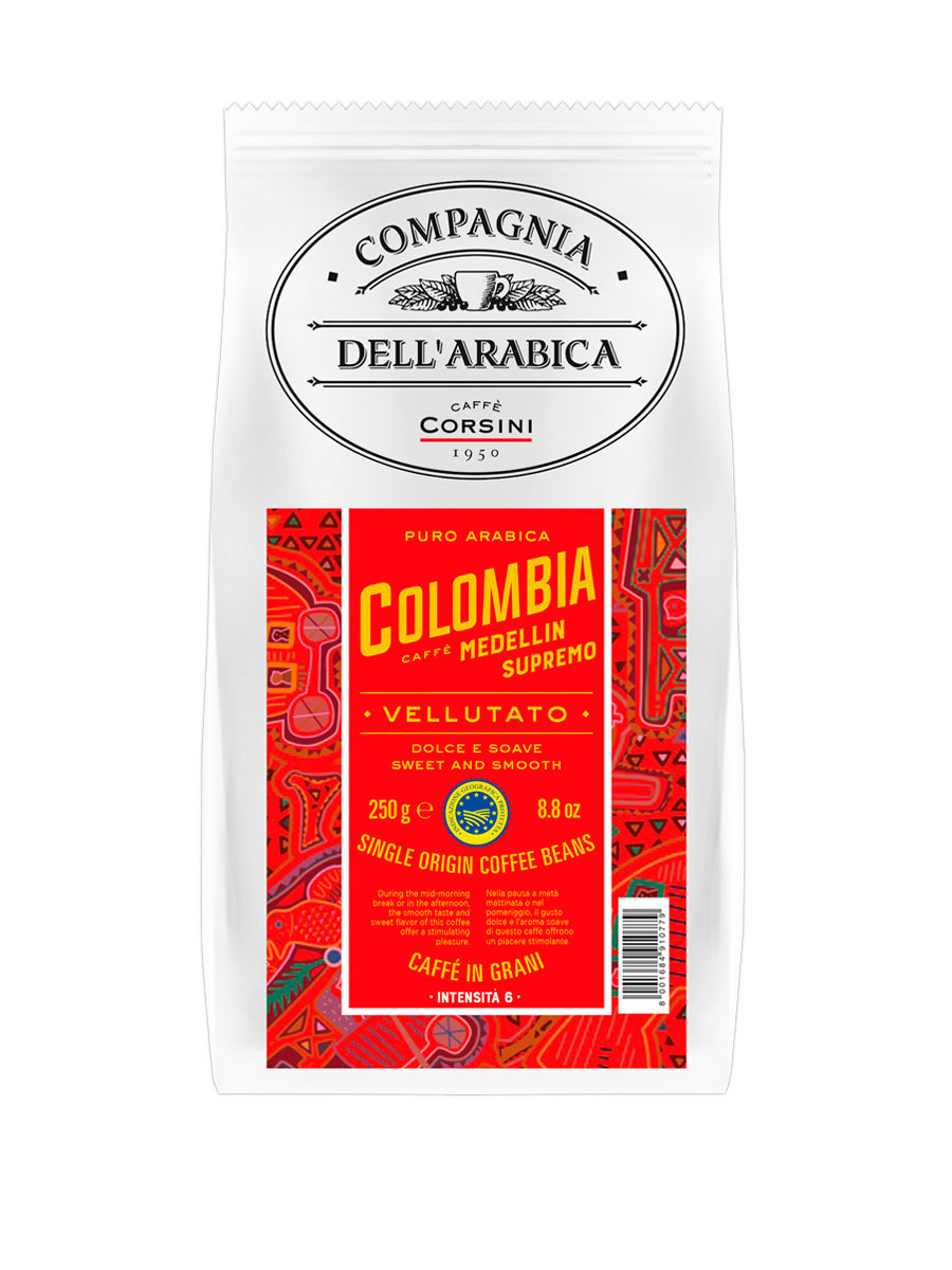 фото Кофе в зернах compagnia dell arabica colombia medellin supremo 250г compagnia dell'arabica