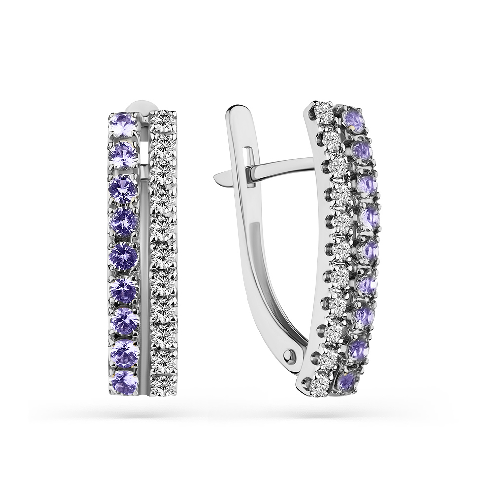 

Серьги из белого золота с танзанитом/бриллиантом Master Brilliant 2-208395-00-31, 2-208395-00-31