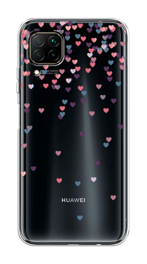 

Чехол на Huawei P40 Lite "Посыпка сердечки", Розовый;фиолетовый, 611650-3