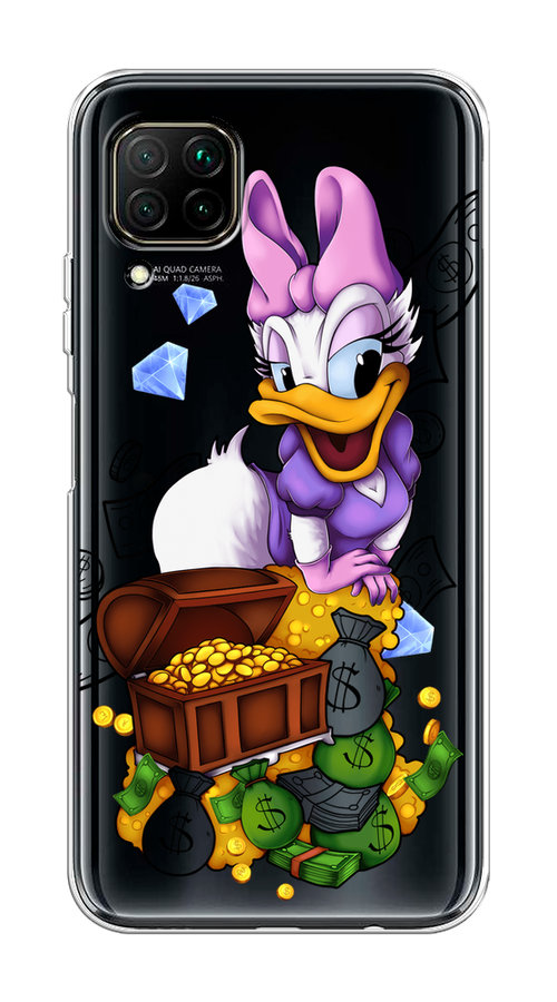 

Чехол на Huawei P40 Lite/Nova 6 SE/Nova 7i "Rich Daisy Duck", Коричневый;белый;фиолетовый, 611650-6