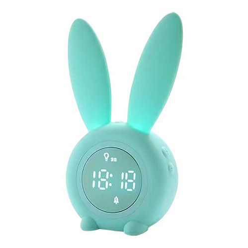 Часы-будильник Soundmax SM-7012 кролик бирюзовый